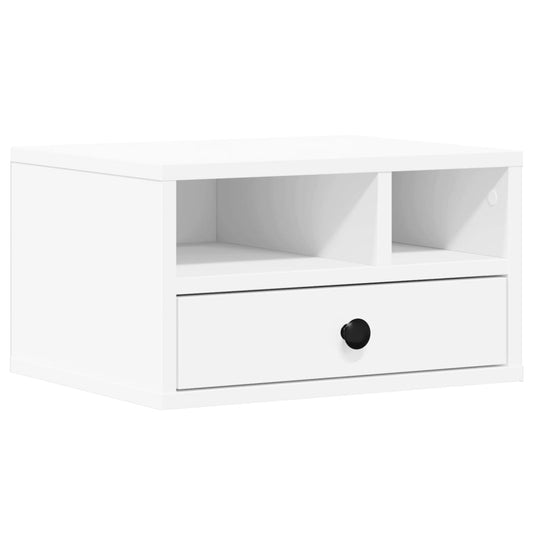 Printer Stand White 40x32x22,5 cm Engineered Wood Printer Stand White 40x32x22,5 cm Engineered Wood