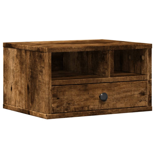 Printer Stand Smoked Oak 40x32x22,5 cm Engineered Wood Printer Stand Smoked Oak 40x32x22,5 cm Engineered Wood
