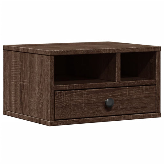Printer Stand Brown Oak 40x32x22,5 cm Engineered Wood Printer Stand Brown Oak 40x32x22,5 cm Engineered Wood