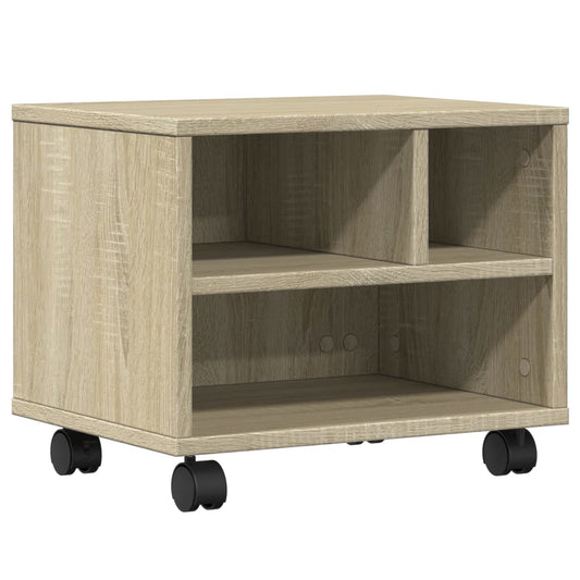Printer Stand with Wheels Sonoma Oak 41x32x34,5 cm Printer Stand with Wheels Sonoma Oak 41x32x34,5 cm