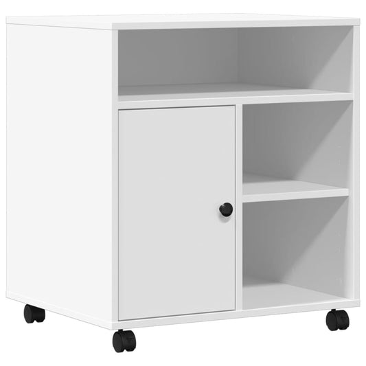 Printer Stand with Wheels White 60x50x67 cm Printer Stand with Wheels White 60x50x67 cm