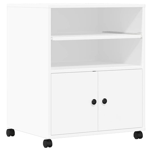 Printer Stand with Wheels White 60x48x74 cm Printer Stand with Wheels White 60x48x74 cm