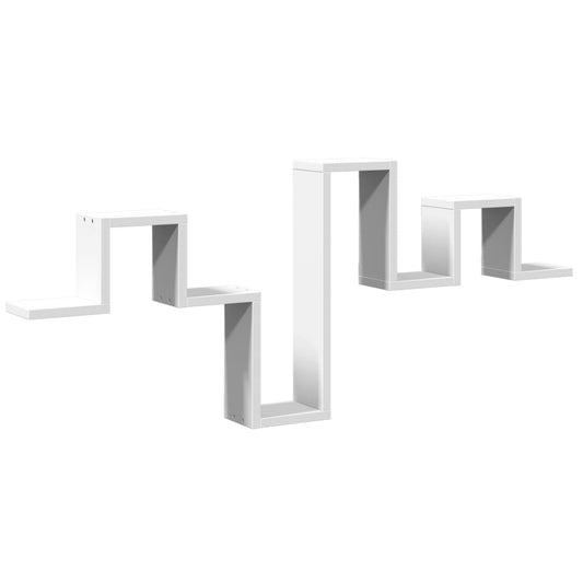 Wall Shelf White 104.5x10x43 cm Engineered Wood Wall Shelf White 104.5x10x43 cm Engineered Wood