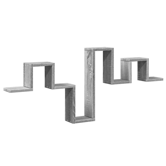 Wall Shelf Grey Sonoma 104.5x10x43 cm Engineered Wood Wall Shelf Grey Sonoma 104.5x10x43 cm Engineered Wood