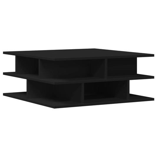 Coffee Table Black 70x70x29 cm Engineered Wood Coffee Table Black 70x70x29 cm Engineered Wood