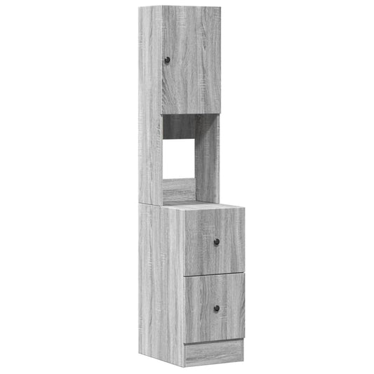 Kitchen Cabinet Grey Sonoma 35x50x180 cm Engineered Wood Kitchen Cabinet Grey Sonoma 35x50x180 cm Engineered Wood