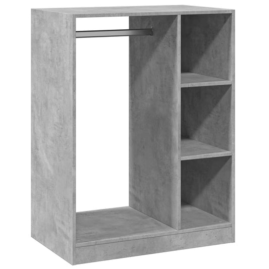 Wardrobe Concrete Grey 77x48x102 cm Engineered Wood Wardrobe Concrete Grey 77x48x102 cm Engineered Wood