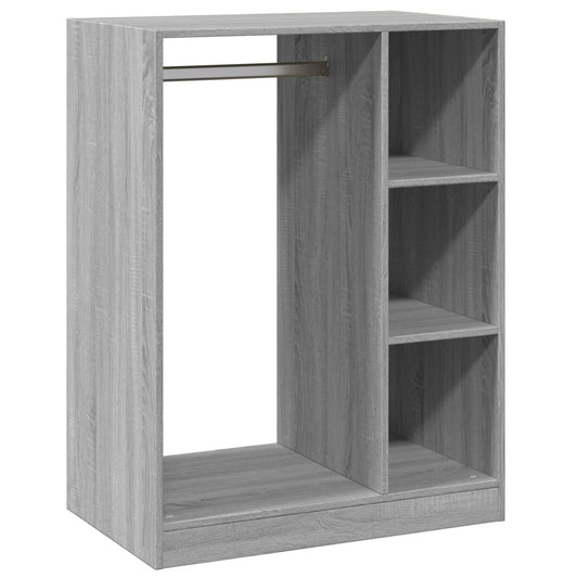 Wardrobe Grey Sonoma 77x48x102 cm Engineered Wood Wardrobe Grey Sonoma 77x48x102 cm Engineered Wood