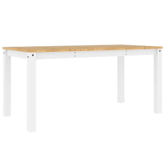 Dining Table Panama White 160x80x75 cm Solid Wood Pine Dining Table Panama White 160x80x75 cm Solid Wood Pine