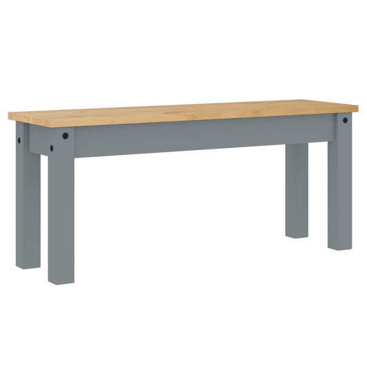 Dining Bench "PANAMA" Grey 105x30x45 cm Solid Wood Pine Dining Bench "PANAMA" Grey 105x30x45 cm Solid Wood Pine