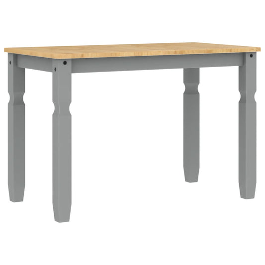 Dining Table "Corona" Grey 112x60x75 cm Solid Wood Pine Dining Table "Corona" Grey 112x60x75 cm Solid Wood Pine