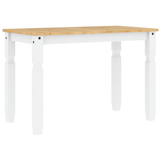 Dining Table Corona White 112x60x75 cm Solid Wood Pine Dining Table Corona White 112x60x75 cm Solid Wood Pine