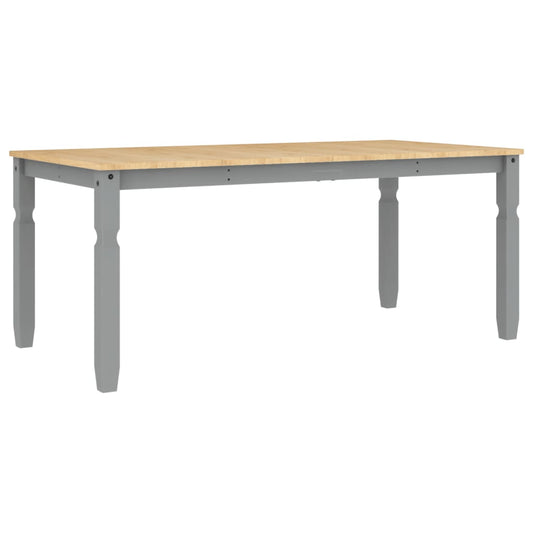 Dining Table "Corona" Grey 180x90x75 cm Solid Wood Pine Dining Table "Corona" Grey 180x90x75 cm Solid Wood Pine