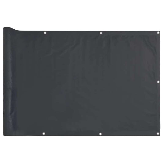 Balcony Privacy Screen Anthracite 600x75 cm PVC Balcony Privacy Screen Anthracite 600x75 cm PVC