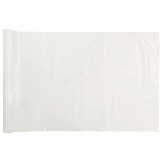 Balcony Privacy Screen White 500x75 cm PVC Balcony Privacy Screen White 500x75 cm PVC