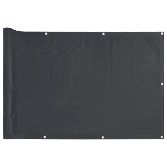 Balcony Privacy Screen Anthracite 500x120 cm PVC Balcony Privacy Screen Anthracite 500x120 cm PVC