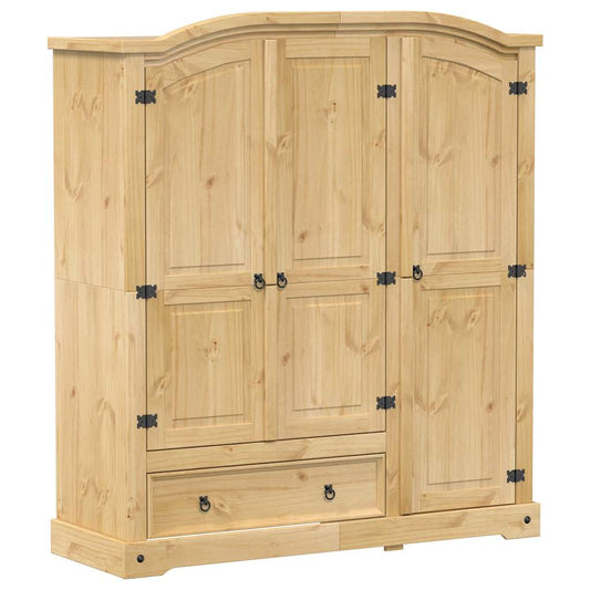 Wardrobe Corona 151.5x52x170 cm Solid Wood Pine Wardrobe Corona 151.5x52x170 cm Solid Wood Pine