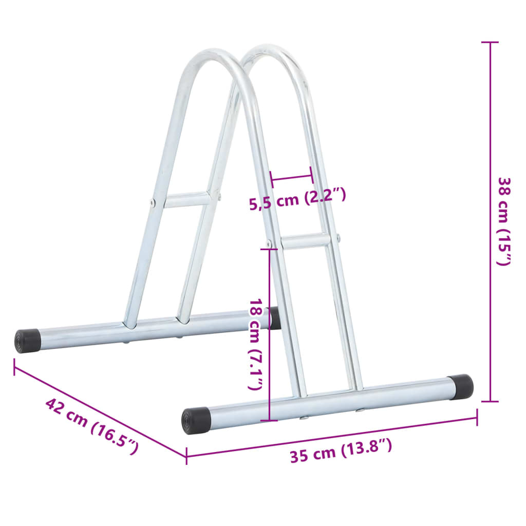 Bicycle Stand for 1 Bike Floor Freestanding Galvanised Steel
