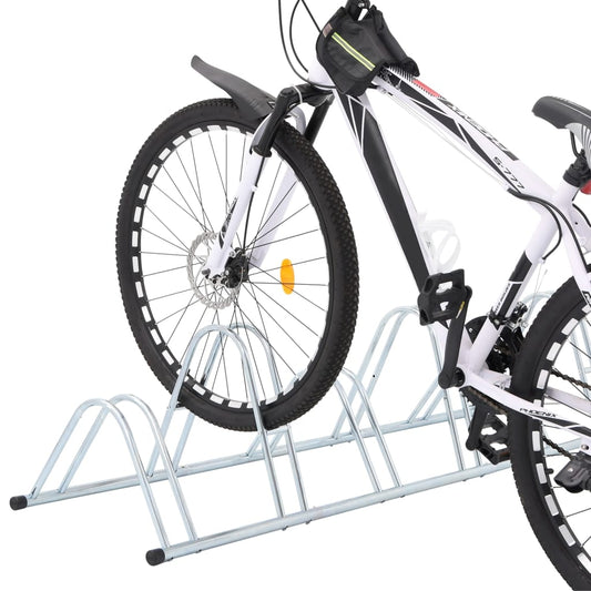 Bicycle Stand for 6 Bikes Floor Freestanding Galvanised Steel Bicycle Stand for 6 Bikes Floor Freestanding Galvanised Steel