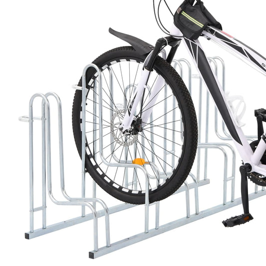 Bicycle Stand for 5 Bikes Floor Freestanding Galvanised Steel Bicycle Stand for 5 Bikes Floor Freestanding Galvanised Steel