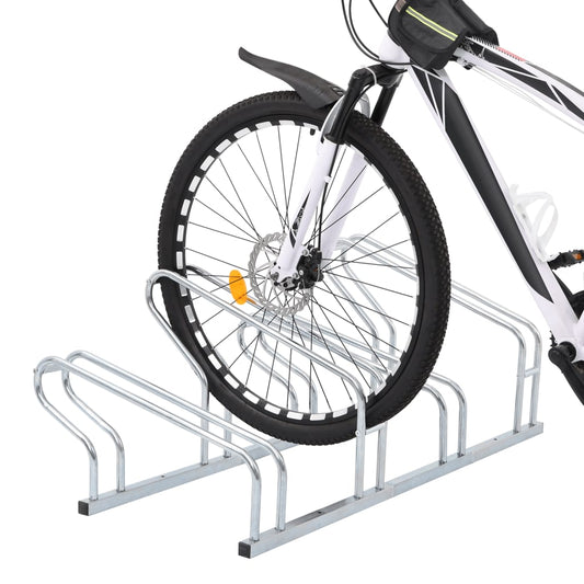 Bicycle Stand for 4 Bikes Floor Freestanding Galvanised Steel Bicycle Stand for 4 Bikes Floor Freestanding Galvanised Steel