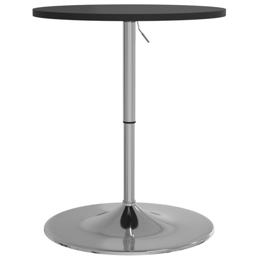 Bar Table Black 60x60x90 cm Engineered Wood and Chromed Steel Bar Table Black 60x60x90 cm Engineered Wood and Chromed Steel