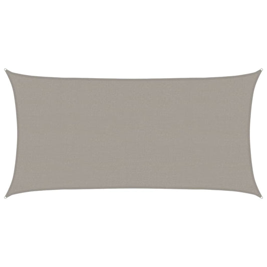 Sunshade Sail 160 g/m² Rectangular Light Grey 2x3.5 m HDPE Sunshade Sail 160 g/m² Rectangular Light Grey 2x3.5 m HDPE