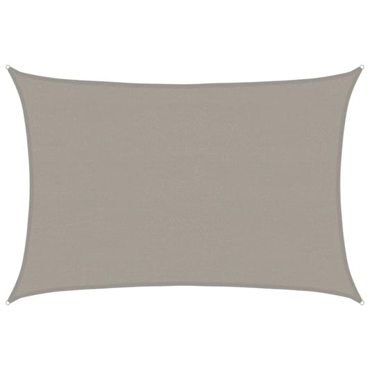 Sunshade Sail 160 g/m² Rectangular Light Grey 4x6 m HDPE Sunshade Sail 160 g/m² Rectangular Light Grey 4x6 m HDPE