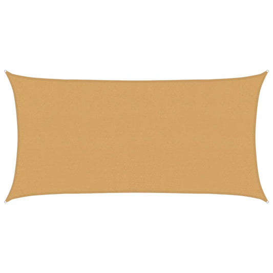 Sunshade Sail 160 g/m² Rectangular Sand 2.5x5 m HDPE Sunshade Sail 160 g/m² Rectangular Sand 2.5x5 m HDPE
