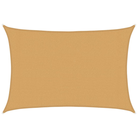 Sunshade Sail 160 g/m² Rectangular Sand 3x5 m HDPE Sunshade Sail 160 g/m² Rectangular Sand 3x5 m HDPE