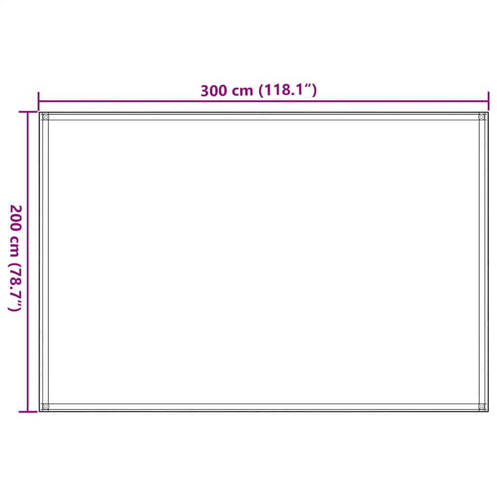 Tent Carpet Sand 200x300 cm HDPE