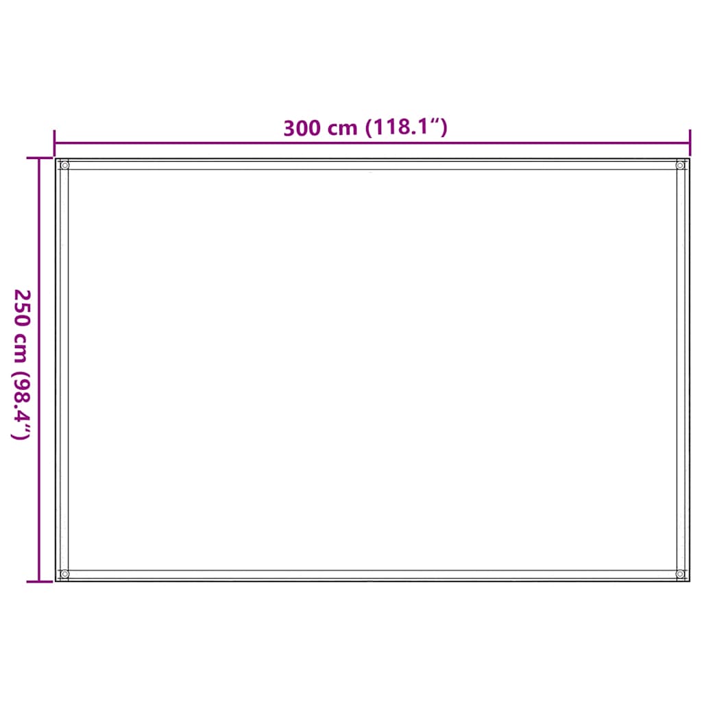Tent Carpet Sand 250x300 cm HDPE