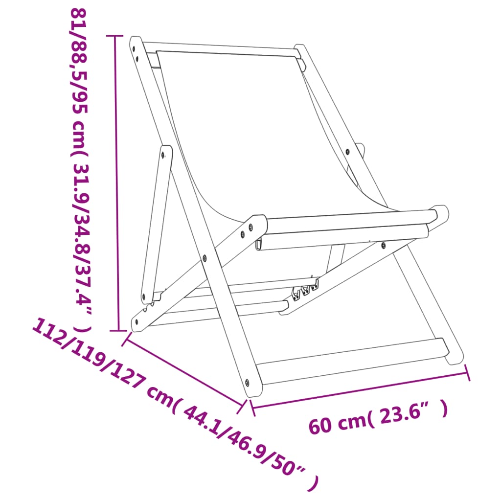 Folding Chairs 2 pcs Blue Fabric