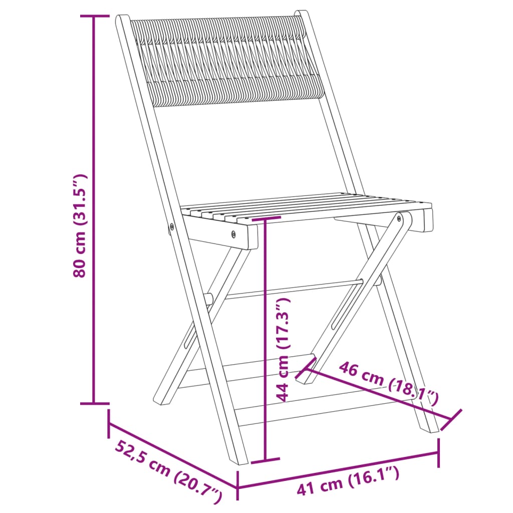 Folding Chairs 8 pcs Beige Solid Wood Acacia