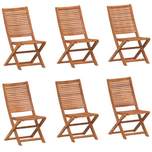 Folding Chairs 6 pcs 51x66x95 cm Solid Wood Acacia Folding Chairs 6 pcs 51x66x95 cm Solid Wood Acacia