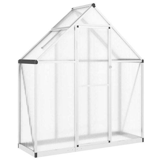 Greenhouse with Base Frame Silver 169x58x195 cm Aluminium Greenhouse with Base Frame Silver 169x58x195 cm Aluminium