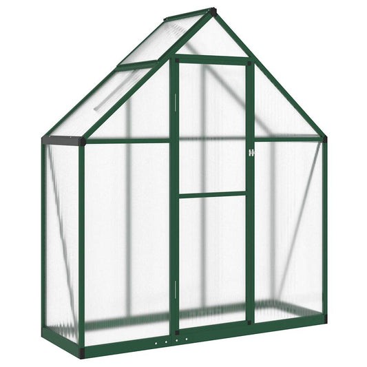 Greenhouse with Base Frame Green 169x58x195 cm Aluminium Greenhouse with Base Frame Green 169x58x195 cm Aluminium