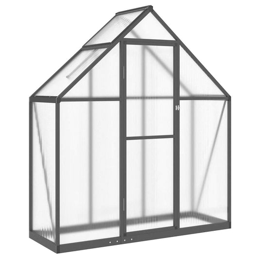 Greenhouse with Base Frame Anthracite 169x58x195 cm Aluminium Greenhouse with Base Frame Anthracite 169x58x195 cm Aluminium