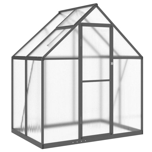 Greenhouse with Base Frame Anthracite 169x114x195 cm Aluminium Greenhouse with Base Frame Anthracite 169x114x195 cm Aluminium