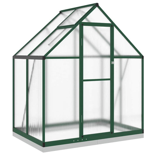 Greenhouse with Base Frame Green 169x114x202 cm Aluminium Greenhouse with Base Frame Green 169x114x202 cm Aluminium