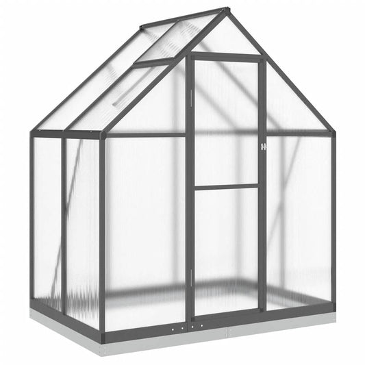 Greenhouse with Base Frame Anthracite 169x114x202 cm Aluminium Greenhouse with Base Frame Anthracite 169x114x202 cm Aluminium
