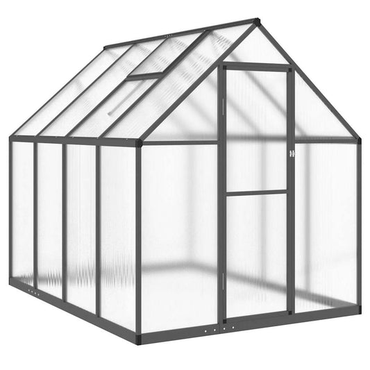 Greenhouse with Base Frame Anthracite 224x169x195 cm Aluminium Greenhouse with Base Frame Anthracite 224x169x195 cm Aluminium
