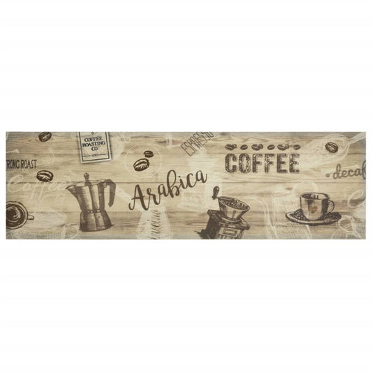 Kitchen Rug Washable Coffee Brown 45x150 cm Velvet Kitchen Rug Washable Coffee Brown 45x150 cm Velvet