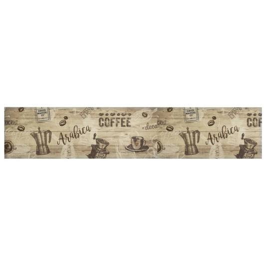 Kitchen Rug Washable Coffee Brown 60x300 cm Velvet Kitchen Rug Washable Coffee Brown 60x300 cm Velvet