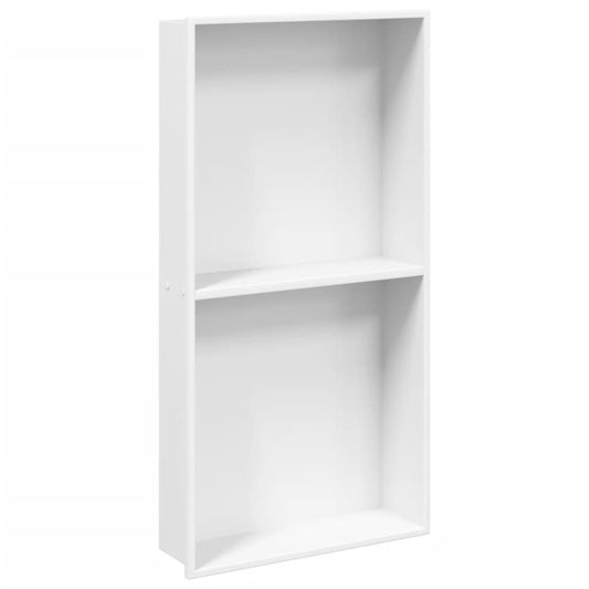 Shower Niche Matt White 32x62x9 cm Stainless Steel Shower Niche Matt White 32x62x9 cm Stainless Steel