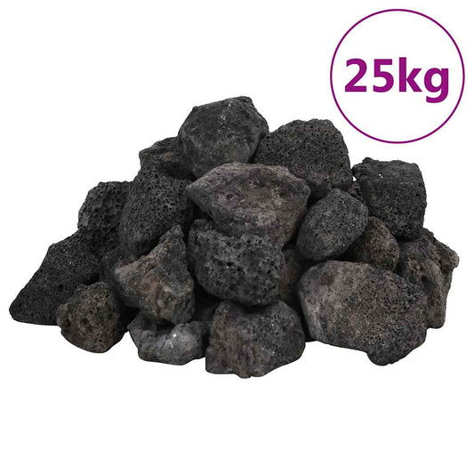 Volcanic Rocks 25 kg Black 3-5 cm Volcanic Rocks 25 kg Black 3-5 cm