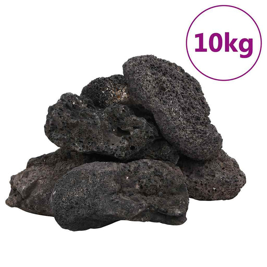 Volcanic Rocks 10 kg Black 10-30 cm Volcanic Rocks 10 kg Black 10-30 cm