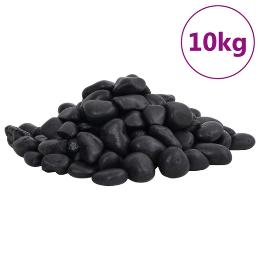 Polished Pebbles 10 kg Black 2-5 cm Polished Pebbles 10 kg Black 2-5 cm