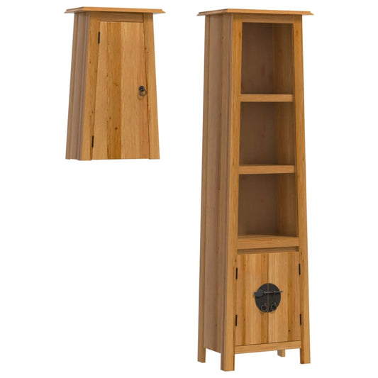 2 Piece Bathroom Furniture Set Solid Wood Pine 2 Piece Bathroom Furniture Set Solid Wood Pine