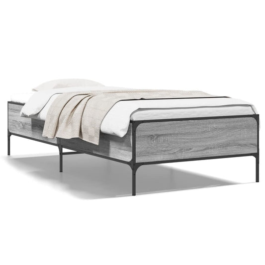 Bed Frame without Mattress Grey Sonoma 90x200 cm Bed Frame without Mattress Grey Sonoma 90x200 cm